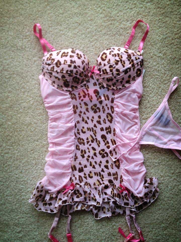 Pink leopard chemise